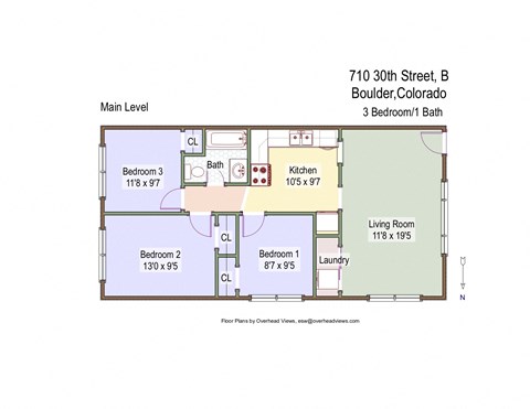 710 30th Street B Floor Plan